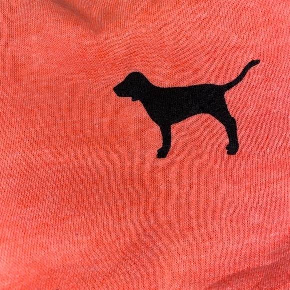 Pink Victoria's Secret High Neck Top Signature Dog‎ Logo Long Sleeve Women M - Picture 5 of 6